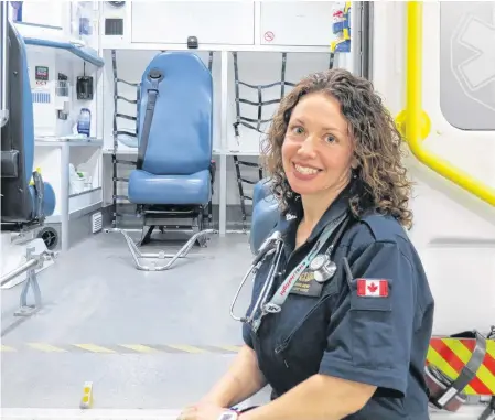  ?? MEDAVIE HEALTH SERVICES ?? Carrie Bent, Critical Care Flight Nurse in Nova Scotia.