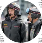  ??  ?? Jimmy Spithill, left, and Francesco Bruni constantly refined their work as co-helmsmen aboard Luna Rossa.