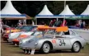  ??  ?? Porsche concours attracted myriad models