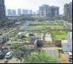  ??  ?? Sensory garden at Sanpada in Navi Mumbai was completed in March. BACHCHAN KUMAR/HT