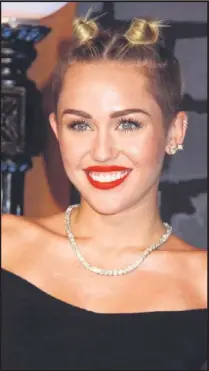  ??  ?? Miley Cyrus