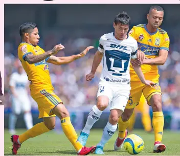  ?? | MEXSPORT ?? Los Tigres llegan a la capital urgidos del triunfo.