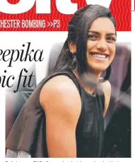  ?? PHOTO: SARANG GUPTA/HT ?? Badminton ace PV Sindhu says that she is happy about her biopic, which is backed by actorprodu­cer Sonu Sood