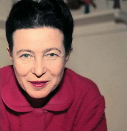  ??  ?? French philosophe­r Simone de Beauvoir was one of the great thinkers of the 20th century; left: Samuel Beckett