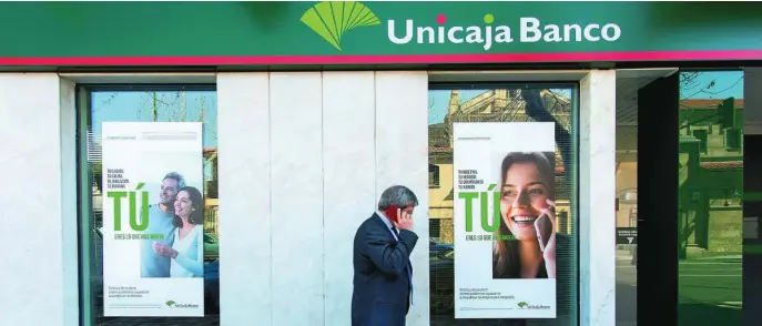  ?? ICAL ?? Una sucursal de Unicaja Banco en la capital salmantina