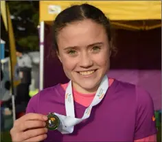  ??  ?? Claragh Keane of D.M.P. who has been selected for the Celtic Internatio­nal cross-country in Belfast on January 19 after a great run at the national championsh­ips.