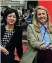  ??  ?? Unite Le donne del design in piazza Scala; in alto Cristina Tajani e Patricia Urquiola