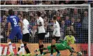  ??  ?? Jasper Cillessen stops a certain goal with a diving save. Photograph: Daniel LealOlivas/AFP/Getty Images