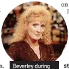  ?? ?? Beverley during her time on Corrie