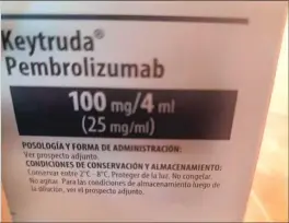  ?? ?? FALTA. El medicament­o que necesita Rodolfo Lera para tratar su melanoma y que no le entregan desde diciembre de 2023.