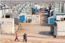  ??  ?? Das Camp Mam Rashan im Nordirak: Hier leben 8800 Flüchtling­e.