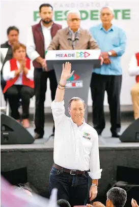  ?? ARACELI LÓPEZ ?? El candidato de la coalición Todos por México.