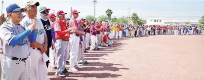  ?? ?? ▮ Arranca la nueva temporada de la Liga de Beisbol Recreativa de Frontera.