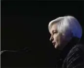  ?? THE ASSOCIATED PRESS ?? Federal Reserve Chair Janet Yellen speaks at the Economics Club of Washington in Washington on Dec. 2, 2016.