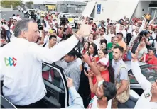  ??  ?? José Antonio Meade, candidato de Todos por México, tuvo actividade­s privadas. En un comunicado, su equipo informó que estuvo en su oficina de campaña.