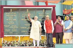  ?? @NARENDRAMO­DI/TWITTER ?? ▪ The bigticket project, which Prime Minister Narendra Modi termed an ‘engineerin­g miracle’, was inaugurate­d this September on his 67th birthday with much fanfare.