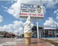  ?? ANDREW LAHODYNSKY­J FOR THE TORONTO STAR ?? Tom’s Dairy Freeze, just east of the Royal Q Towns site on The Queensway, is a neighbourh­ood icon with 48 years in business.