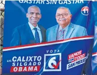  ?? ?? Calixto Silgado “Obama”, candidato a diputado por el circuito 8-2, en San Miguelito.