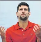  ?? FOTO: AP ?? Novak Djokovic, ya en Belgrado