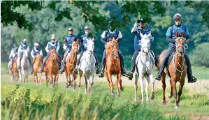  ?? Supplied photo ?? Riders take part during the Euston Park Endurance. —