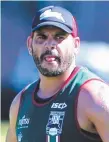  ??  ?? Greg Inglis at Souths training.