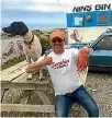  ??  ?? Michael O’Donnell and Cactus at Nin’s Bin, Kaikoura.