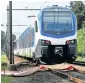  ?? Reuters ?? Damage is seen at the train near the scene where a cargo bicycle was hit at the city of Oss. —