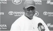  ?? MARCIO JOSE SANCHEZ/AP ?? Todd Bowles, who led the Jets to 10 wins in his first season, has been put in a difficult position this season.