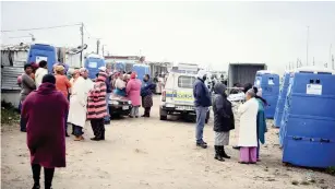  ?? AYANDA NDAMANE African News Agency (ANA) ?? THE body of 22-year-old Nomvuzo Atoli was found in a container in Philippi.
|