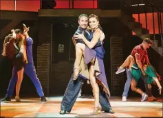  ??  ?? Vincent Simone and Flavia Cacace, and the company of Tango Moderno.