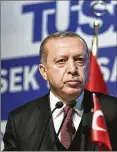  ??  ?? The day after President Recep Tayyip Erdogan of Turkey was welcomed to the White House by President Donald Trump May 14, several of his guards unleashed a violent attack, hurting nearly a dozen protesters, some seriously.