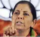  ??  ?? Nirmala Sitharaman