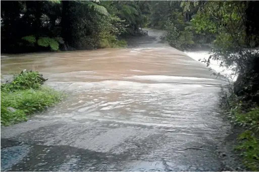  ?? THAMES COROMANDEL DISTRICT COUNCIL ?? Pauanui is one of the many places experienci­ng flooding in the Coromandel.