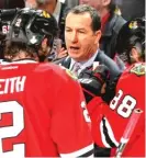  ??  ?? Hawks assistant Kevin Dineen was a candidate for the Avalanche’s coaching vacancy during the offseason.
| GETTY IMAGES