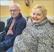  ?? (Pic: Marian Roche) ?? In-laws Timmy and Kay O’Brien, delighted to be back in action in Canon Sheehy Resource Centre on Tuesday.