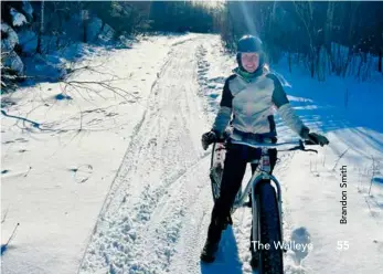  ?? ?? ▼ Ramsey Smith enjoying the winter trails