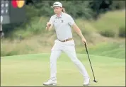  ?? STACY REVERE — GETTY IMAGES ?? Cameron Smith waves after making birdie on the 17th green during the third round of The Northern Trust on Saturday.