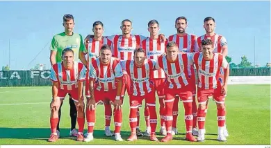  ?? ACF ?? El once del Algeciras ante el Baleares, ayer en Marbella.