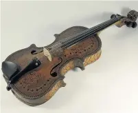  ??  ?? Fine instrument Gregg violin