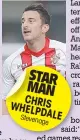  ??  ?? STAR MAN CHRIS WHELP
DALE Steven
age