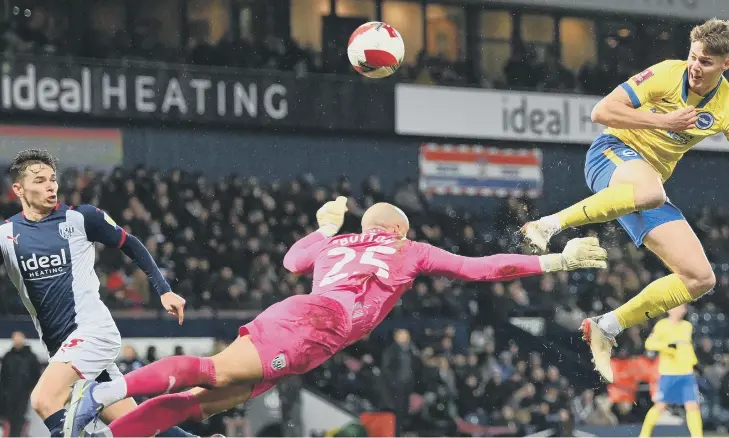  ?? ?? Evan Ferguson came on as a substitute against West Brom in the FA Cup