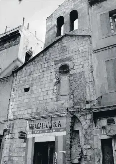  ??  ?? Aspecto que en 1984 ofrecía la capilla de Sant Llàtzer