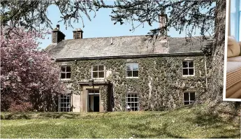  ??  ?? SPACE AND GRACE: Farlam Hall, left. Above: A cosy lounge