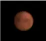  ??  ?? Mars: 5,000 frames captured, 500 frames stacked in AS2 with processing in Photoshop