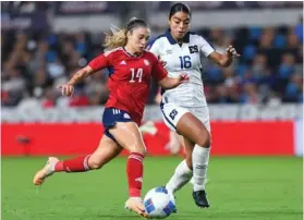  ?? CONCACAF ?? Priscilla fue la figura de Costa Rica ante El Salvador.