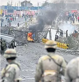  ?? AP ?? DISTURBIOS. Perú atraviesa una profunda crisis desde diciembre del año pasado.