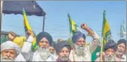  ?? PTI ?? Farmers at Tikri border in New Delhi on Tuesday.