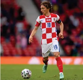  ?? –Photo: Nampa/AFP ?? The General…Luka Modric believes his Croatia side are a match for anyone as they head into the European Championsh­ip knockout stages.