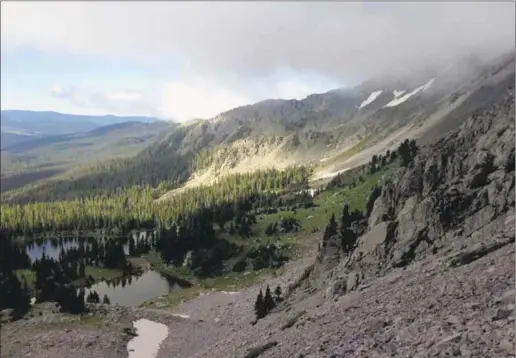  ?? PHOTOS AND MAP COURTESY NEW MEXICO LAND CONSERVANC­Y ?? Truchas Lake photograph­ed by Connor Jandreau