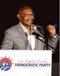  ?? Myung J. Chun/Los Angeles Times ?? Assembly Public Safety Committee Chairperso­n Reggie Jones-Sawyer killed a bill to increase criminal penalties for domestic violence.